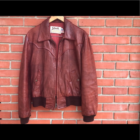 schott western leather jacket